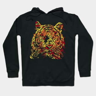 Sketchy Face Tiger Hoodie